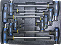 Набор Т-образных шестгранных ключей с пластиковой рукояткой 10пр. в ложементе в Перми